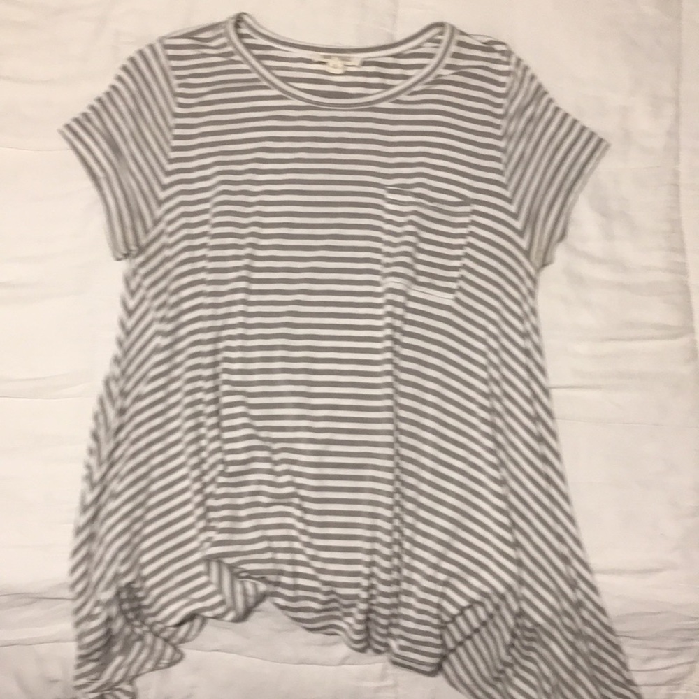 Loose fitting striped shirt